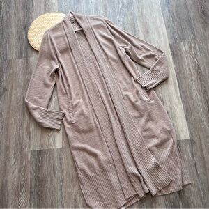 NEW barefoot dreams cozy chic long duster cardigan sweater‎